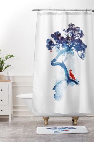 Robert Farkas The last apple tree Shower Curtain And Mat