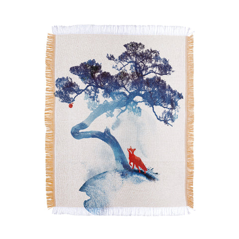 Robert Farkas The last apple tree Throw Blanket