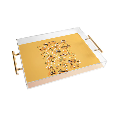 Robert Farkas The Walking Dead Map Acrylic Tray