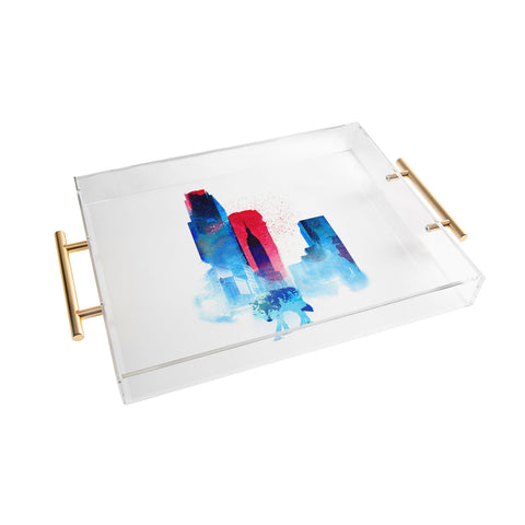 Robert Farkas The Wolf Of The City Acrylic Tray