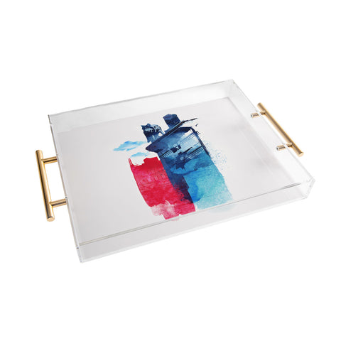 Robert Farkas This Is My Town Acrylic Tray