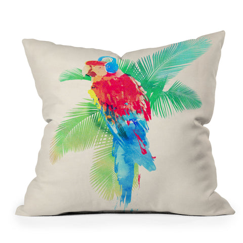 Robert Farkas Tropical Party Outdoor Throw Pillow