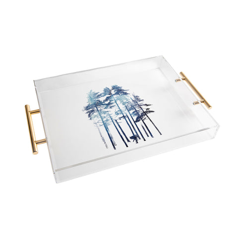 Robert Farkas Winter wolf Acrylic Tray