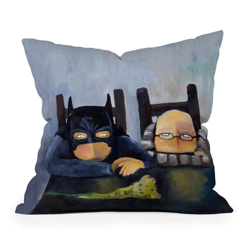 Robin Faye Gates Are Those Raisins Outdoor Throw Pillow