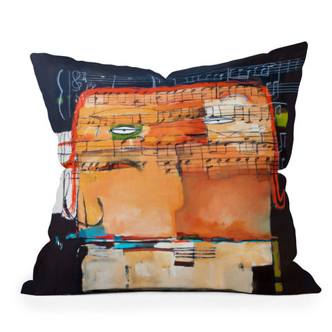 Robin Faye Gates Reinventing Bolero Outdoor Throw Pillow