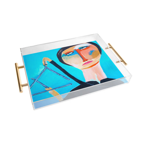 Robin Faye Gates Respect The Triangle Acrylic Tray