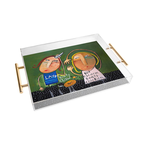 Robin Faye Gates Unicorn Winner Acrylic Tray
