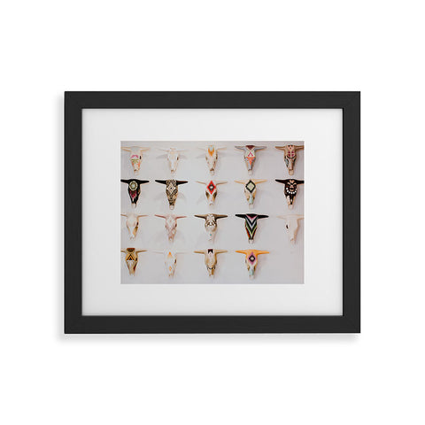 Romana Lilic  / LA76 Photography Bull Skulls Mexican Folk Art Framed Art Print