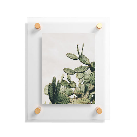 Romana Lilic  / LA76 Photography Cactus on blue sky Floating Acrylic Print