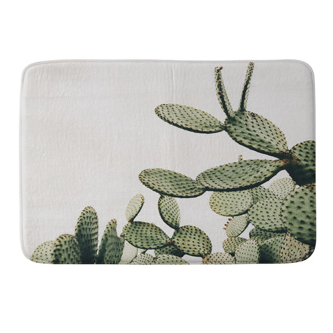 Romana Lilic  / LA76 Photography Cactus on blue sky Memory Foam Bath Mat