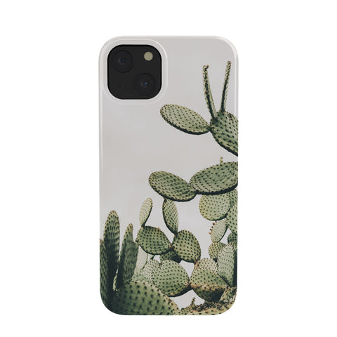 Romana Lilic  / LA76 Photography Cactus on blue sky Phone Case