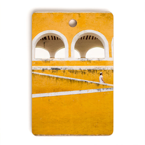 Romana Lilic  / LA76 Photography Colonial Mexico Izamal in Yellow Cutting Board Rectangle