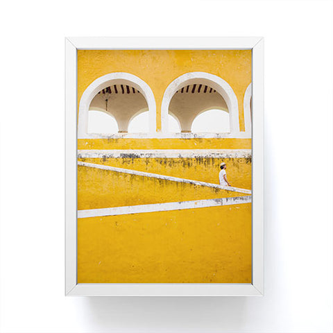 Romana Lilic  / LA76 Photography Colonial Mexico Izamal in Yellow Framed Mini Art Print