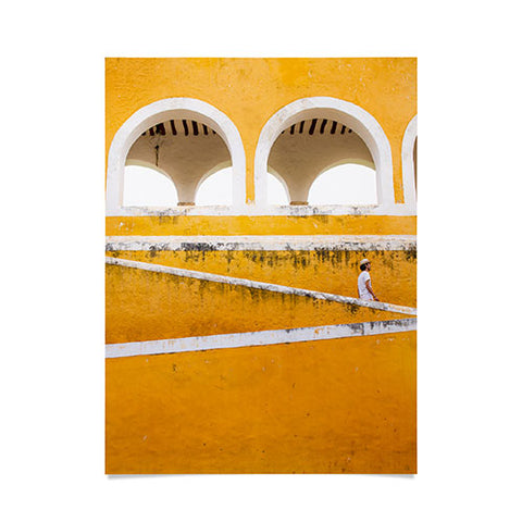 Romana Lilic  / LA76 Photography Colonial Mexico Izamal in Yellow Poster