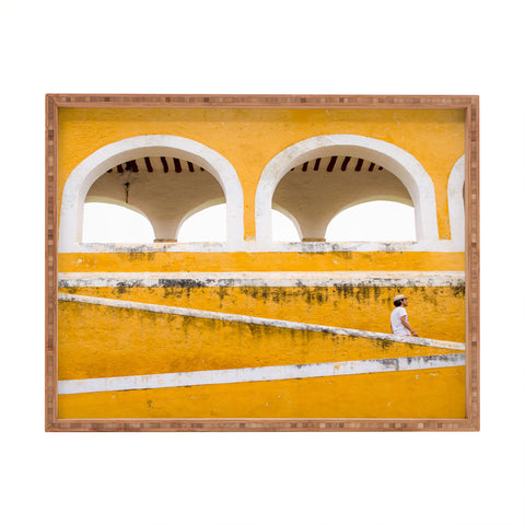 Romana Lilic  / LA76 Photography Colonial Mexico Izamal in Yellow Rectangular Tray