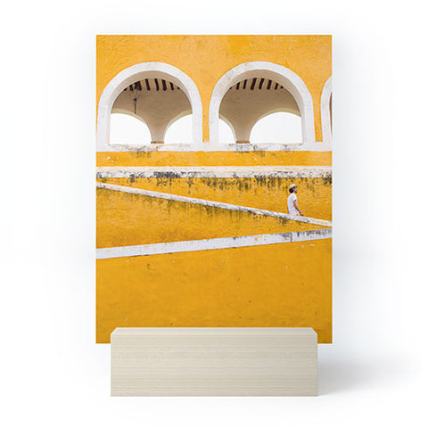 Romana Lilic  / LA76 Photography Colonial Mexico Izamal in Yellow Mini Art Print