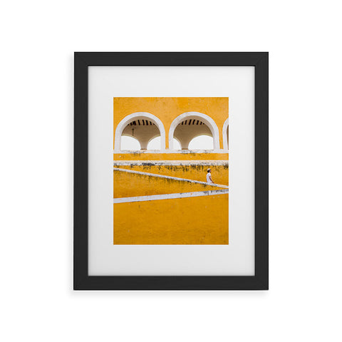 Romana Lilic  / LA76 Photography Colonial Mexico Izamal in Yellow Framed Art Print