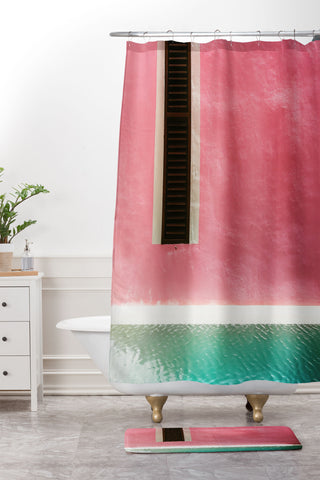 Romana Lilic  / LA76 Photography Mexican Pink Rosa Mexicano Shower Curtain And Mat