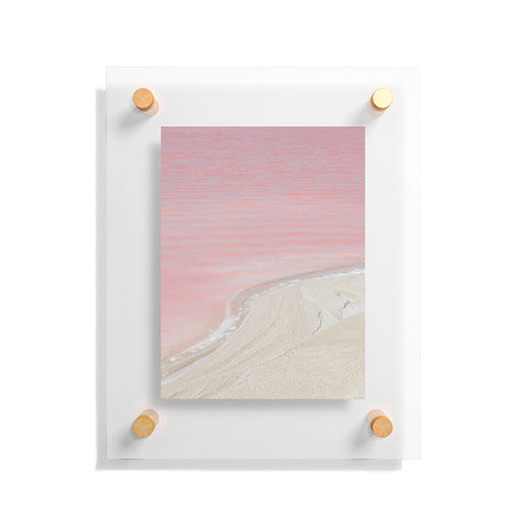 Romana Lilic  / LA76 Photography Pink Ocean in Yucatan Mexico Floating Acrylic Print