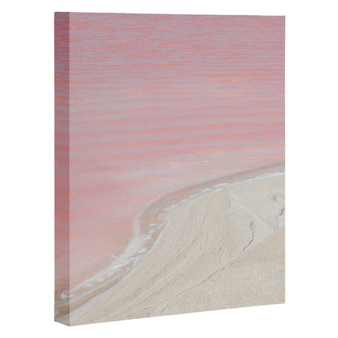 Romana Lilic  / LA76 Photography Pink Ocean in Yucatan Mexico Art Canvas