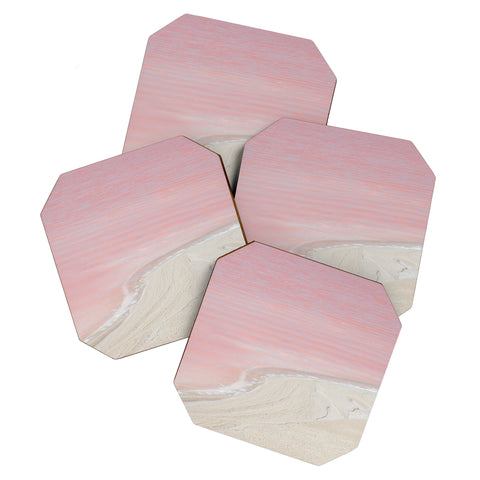 Romana Lilic  / LA76 Photography Pink Ocean in Yucatan Mexico Coaster Set