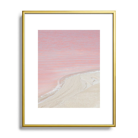 Romana Lilic  / LA76 Photography Pink Ocean in Yucatan Mexico Metal Framed Art Print