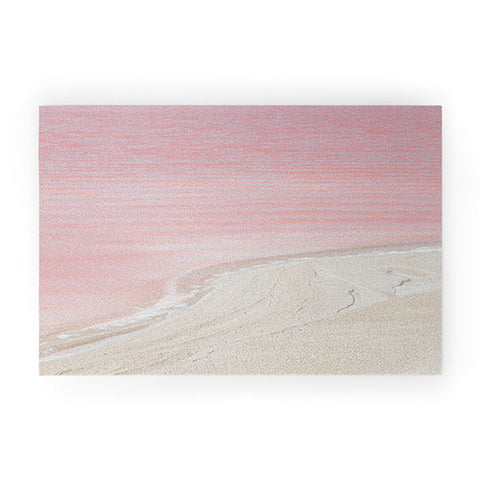 Romana Lilic  / LA76 Photography Pink Ocean in Yucatan Mexico Welcome Mat