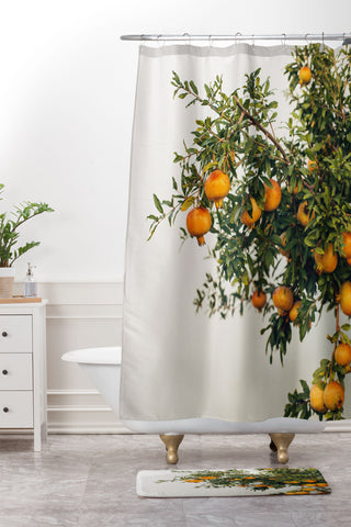 Romana Lilic  / LA76 Photography Pomegranates Shower Curtain And Mat