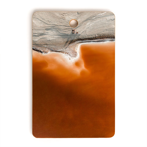 Romana Lilic  / LA76 Photography Red Pond in the Baja Desert vol 1 Cutting Board Rectangle