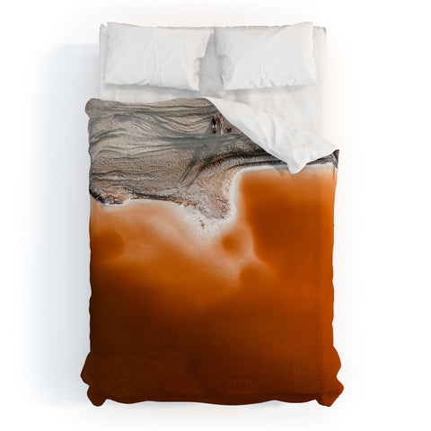 Romana Lilic  / LA76 Photography Red Pond in the Baja Desert vol 1 Duvet Cover