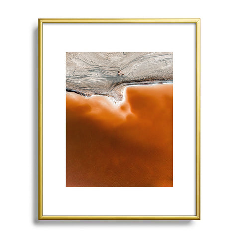 Romana Lilic  / LA76 Photography Red Pond in the Baja Desert vol 1 Metal Framed Art Print