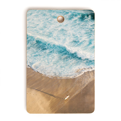 Romana Lilic  / LA76 Photography The Surfer and The Ocean Cutting Board Rectangle
