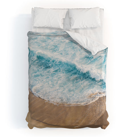 Romana Lilic  / LA76 Photography The Surfer and The Ocean Duvet Cover