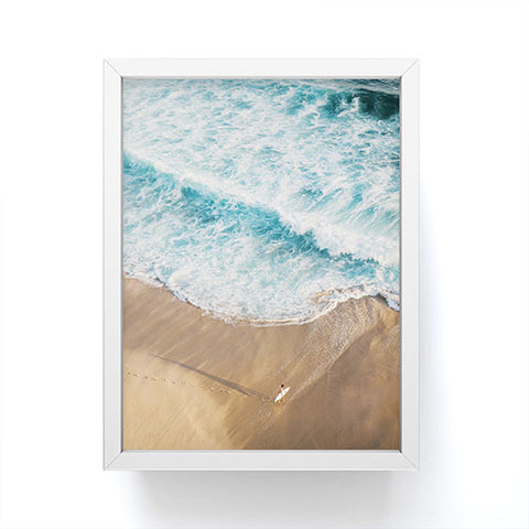 Romana Lilic  / LA76 Photography The Surfer and The Ocean Framed Mini Art Print