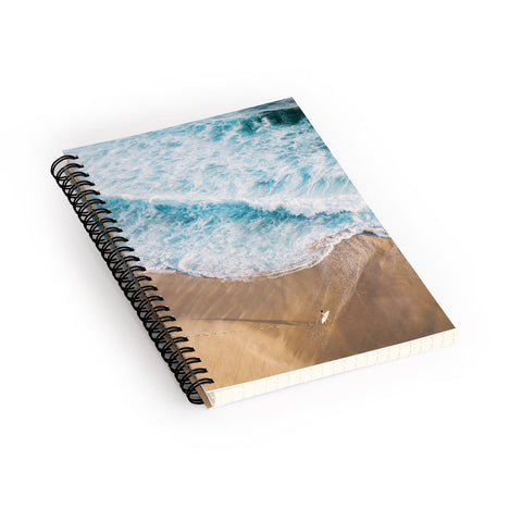 Romana Lilic  / LA76 Photography The Surfer and The Ocean Spiral Notebook