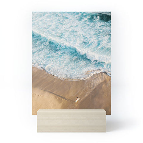 Romana Lilic  / LA76 Photography The Surfer and The Ocean Mini Art Print