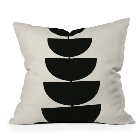 Rose Beck Stem Outdoor Throw Pillow