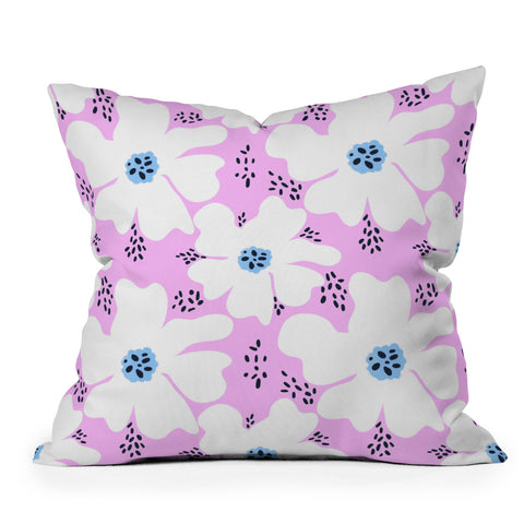 RosebudStudio Be happy today Throw Pillow