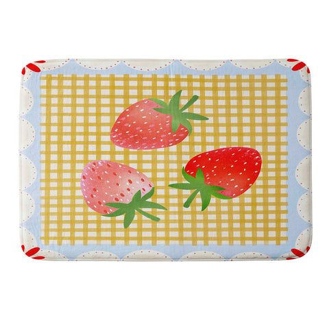 RosebudStudio Berry Brunch Memory Foam Bath Mat