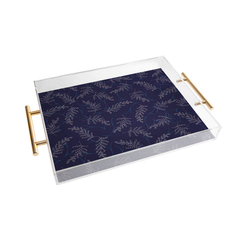 RosebudStudio Blue Beautiful Acrylic Tray
