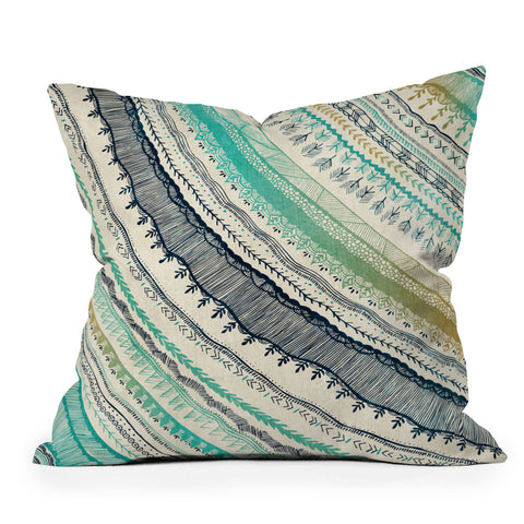RosebudStudio Boho Fall Outdoor Throw Pillow