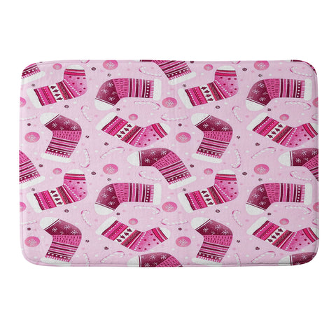 RosebudStudio Colorful stockings Memory Foam Bath Mat