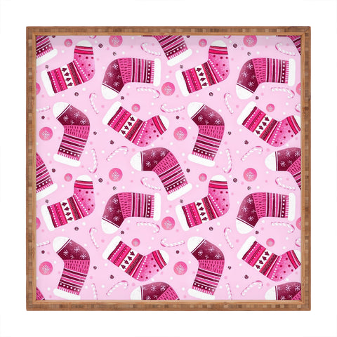 RosebudStudio Colorful stockings Square Tray