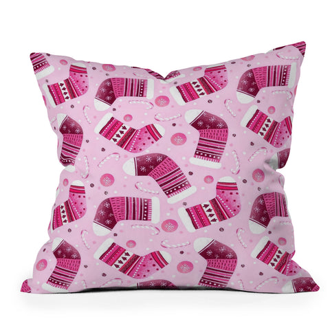 RosebudStudio Colorful stockings Throw Pillow