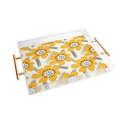 RosebudStudio Daisy Dance Acrylic Tray