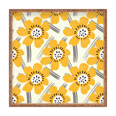 RosebudStudio Daisy Dance Square Tray