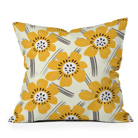 RosebudStudio Daisy Dance Throw Pillow