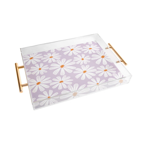 RosebudStudio Dance daisies Acrylic Tray