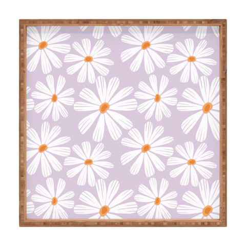 RosebudStudio Dance daisies Square Tray