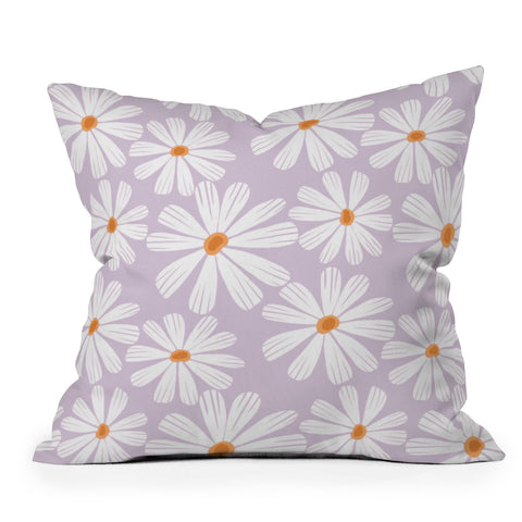 RosebudStudio Dance daisies Outdoor Throw Pillow